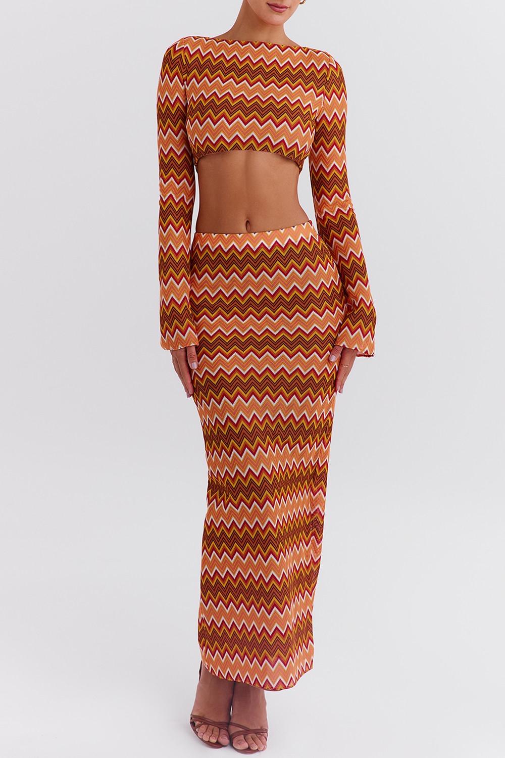 Mistress Rocks Multicolour Knit Maxi Skirt