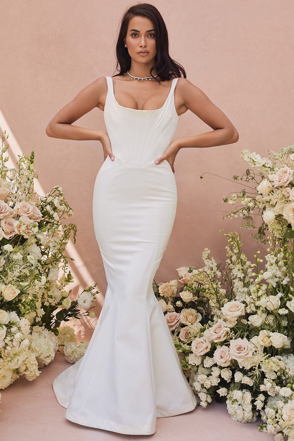 Estelle Ivory Satin Mermaid Bridal Gown - Limited Edition