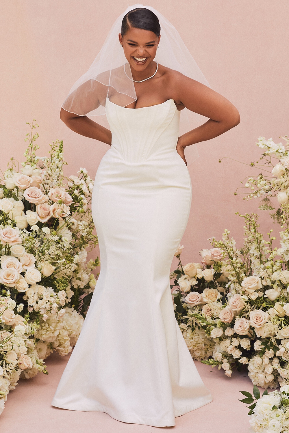 Ines Ivory Strapless Corset Bridal Gown - Limited Edition