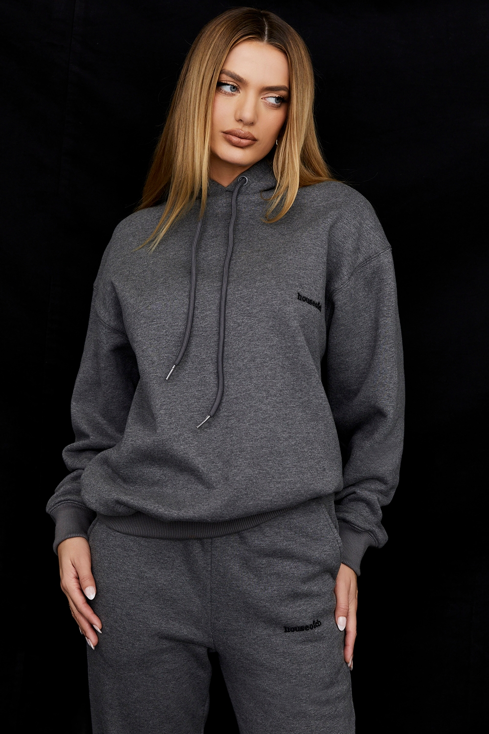 Halo Dark Grey Oversized Hoodie