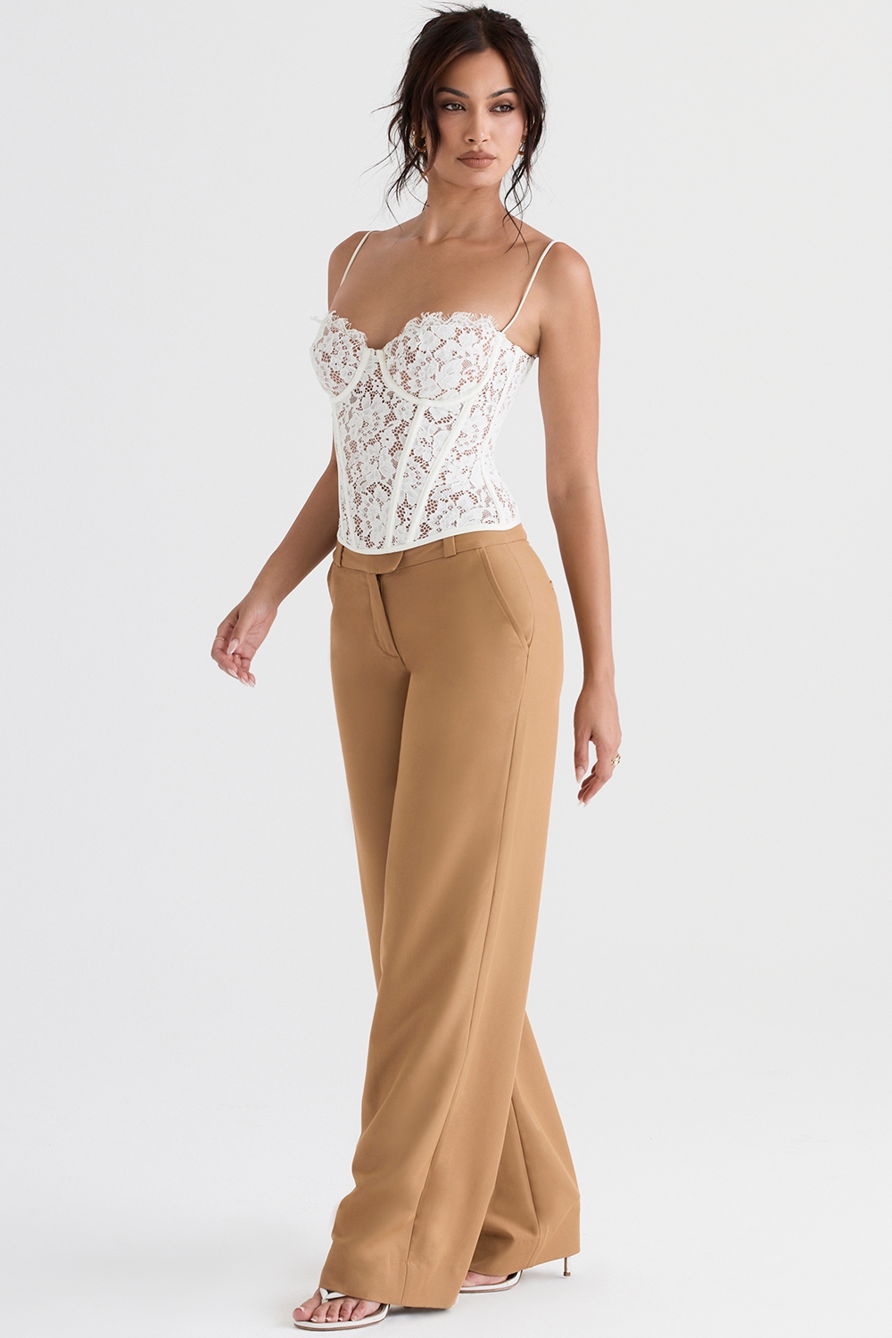Cameron Caramel Relaxed Tailored Trousers - SALE