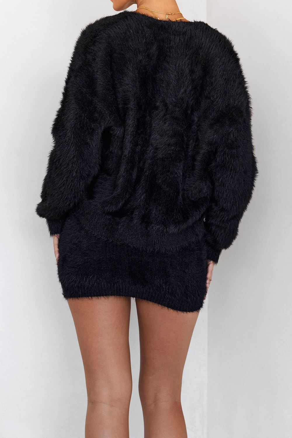 Mistress Rocks Black Fluffy Soft Knit Bralette-5